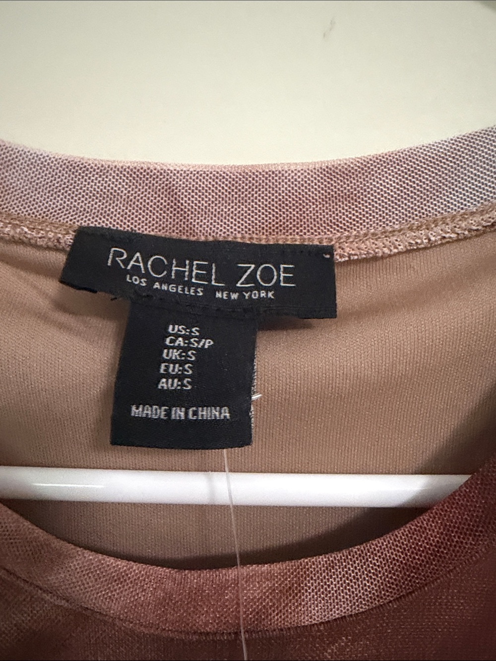 NWT RACHAEL ZOE Brown and Cream Floral Long-Sleeve Maxi Dress SZ S - Picture 4 of 4
